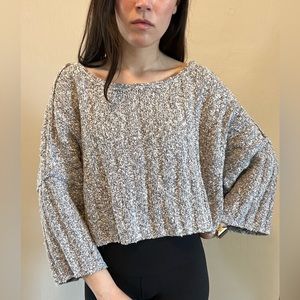 Free People Oversized Crop Sweater